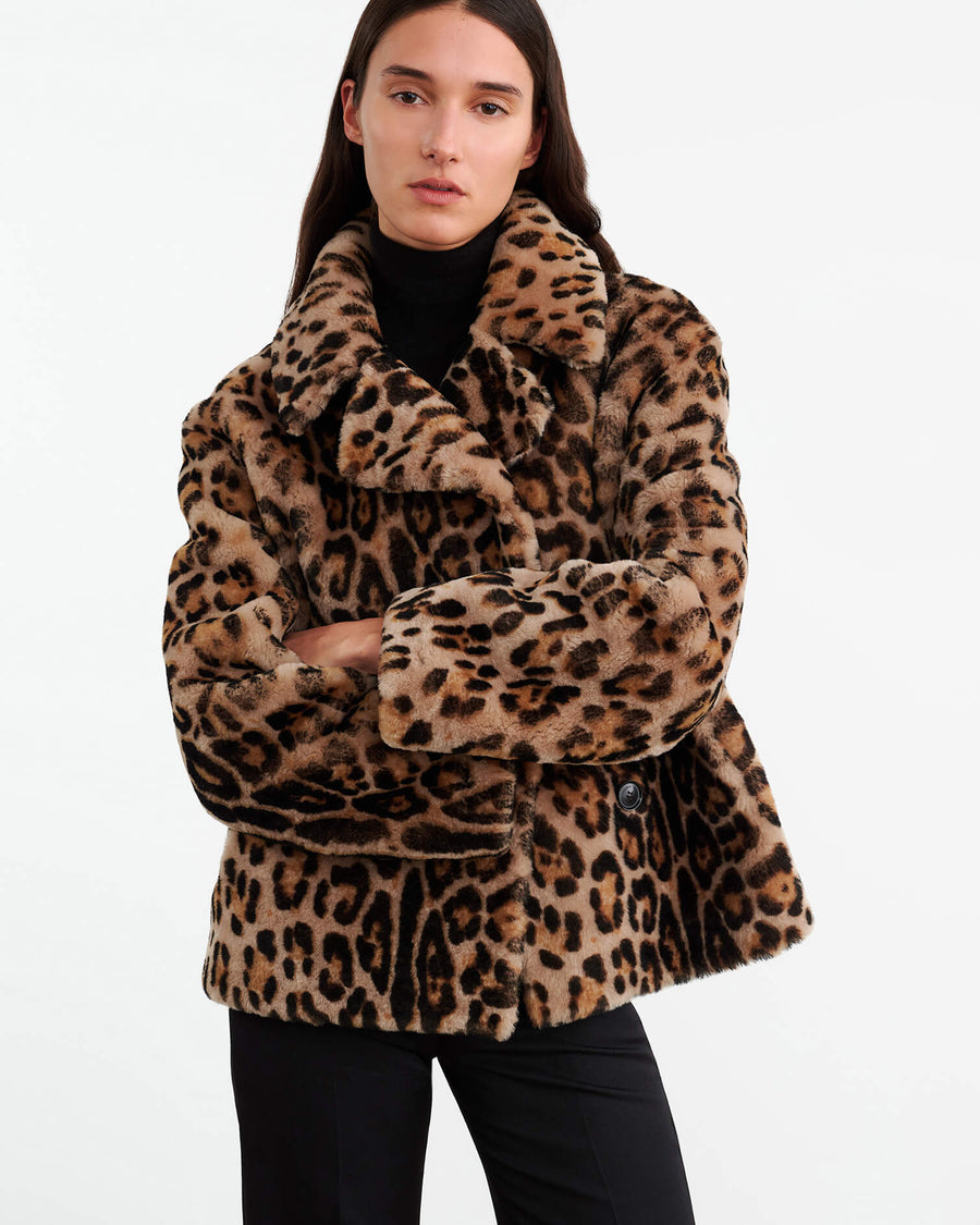 Nili lotan leopard coat hotsell