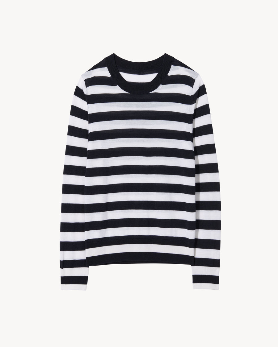 MIDNIGHT/IVORY STRIPE