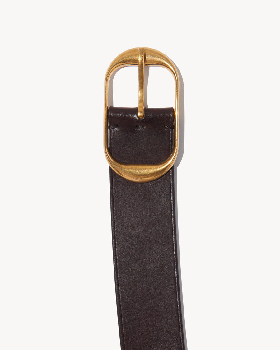 DARK BROWN W/ANTIQUE BRASS BUCKLE